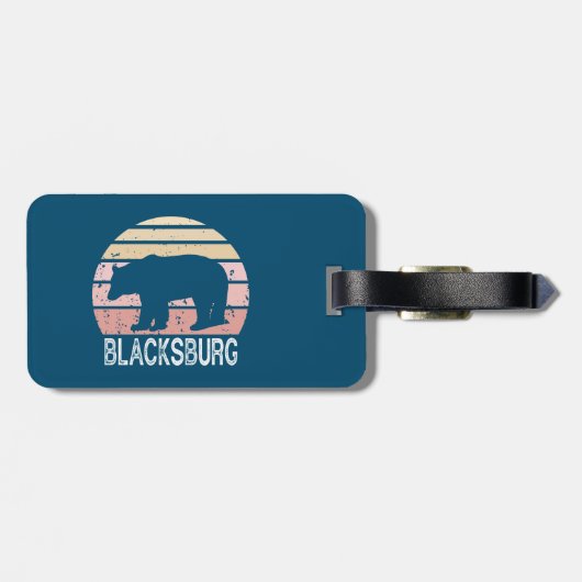 Blacksburg Virginia Retro Beer Bagagelabel (Achterkant horizontaal)