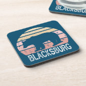 Blacksburg Virginia Retro Beer Bier Onderzetter (Linkerzijde)
