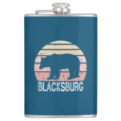 Blacksburg Virginia Retro Beer Heupfles (Voorkant)