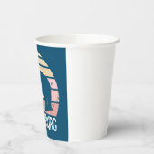 Blacksburg Virginia Retro Beer Papieren Bekers (Links)