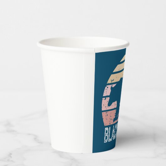 Blacksburg Virginia Retro Beer Papieren Bekers (Rechts)