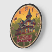 Blacksburg Virginia Victorian Mansion  Grote Klok (Hoek)
