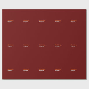 Blacksburg, Virginia Wrapping Paper Cadeaupapier