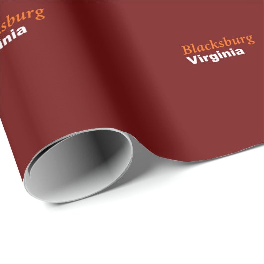 Blacksburg, Virginia Wrapping Paper Cadeaupapier (Rol Hoek)