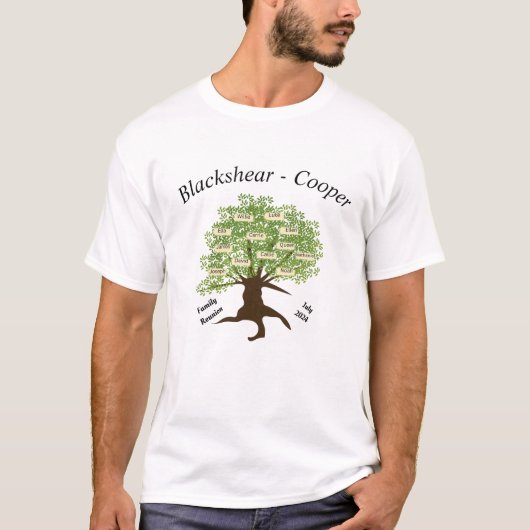 Blackshear - Cooper 2024 familie reünie T-shirt (Voorkant)