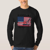 Blacksmith Apprentice Patriotic Us Flag T-shirt (Voorkant)