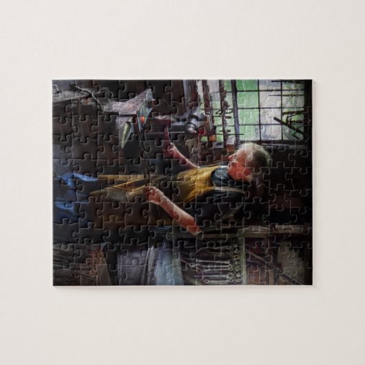 Blacksmith - Begint met een klap Legpuzzel (Horizontaal)
