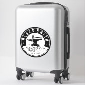 Blacksmith Black Anvil Metal Works Auto aanpassen Sticker (Koffer)