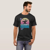 Blacksmith Blacksmithing Anvil Retro T-shirt (Voorkant volledig)