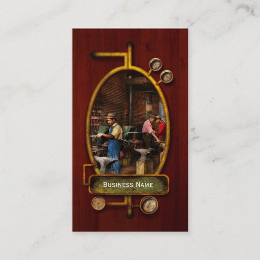 Blacksmith - Blacksmithing School 1899 Visitekaartje (Voorkant)