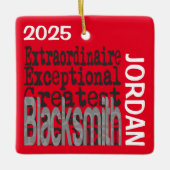 Blacksmith Buitengewone CUSTOM Keramisch Ornament (Voorkant)