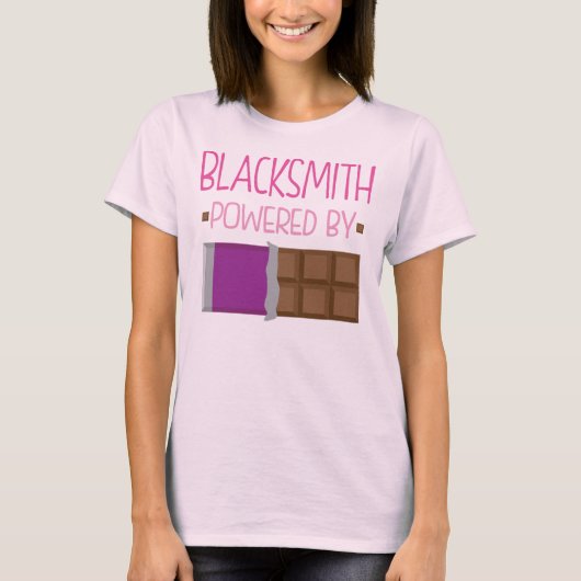 Blacksmith Chocolate Gift voor vrouwen T-shirt (Voorkant)