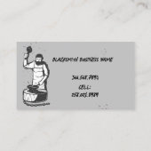 Blacksmith Custom Metal werk Fabrication Visitekaartje (Achterkant)