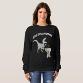 Blacksmith Dinosaurs Tangen Blacksmithing T Rex di Trui (Voorkant volledig)