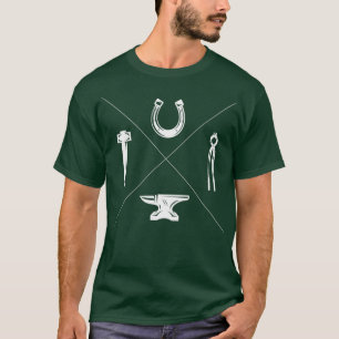 Blacksmith Farrier Hammer Anvil Gift Idee T-shirt