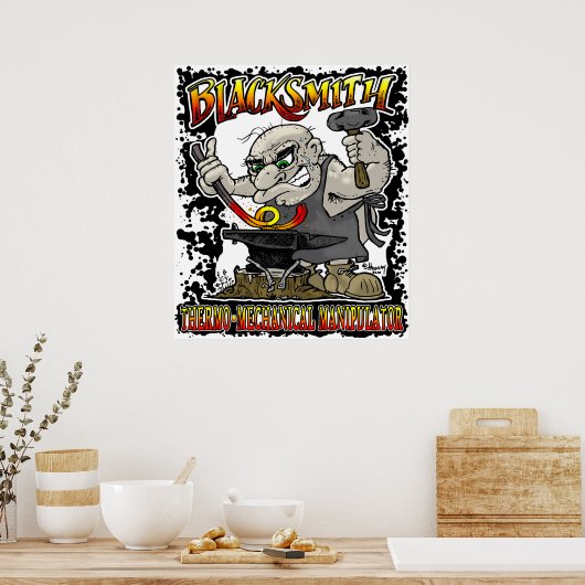 Blacksmith Forge Poster (Keuken)