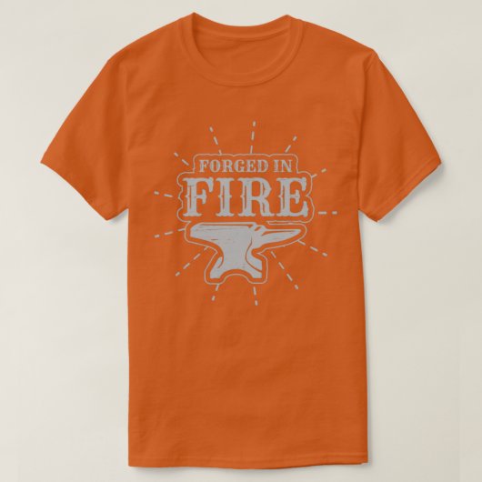 Blacksmith forged in Fire T T-shirt (Design voorkant)