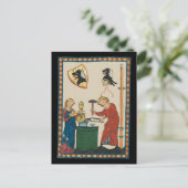 Blacksmith Forging Helmet middeleeuwse kunst Briefkaart (Staand voorkant)