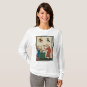 Blacksmith Forging Helmet middeleeuwse kunst T-shirt (Voorkant volledig)