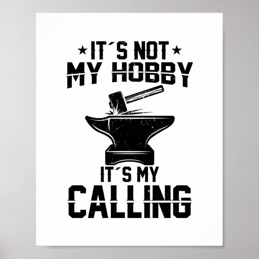 Blacksmith Gezegden | Blacksmithing Craft Gifts Poster (Voorkant)