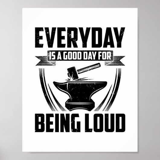 Blacksmith Gift Idea | Vervalsing van de Anvil Far Poster (Voorkant)