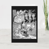 Blacksmith Gnome bij de Forge Feestdagen Kaart (Voorkant)