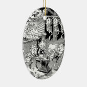 Blacksmith Gnome bij Forge Keramisch Ornament (Rechts)