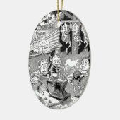 Blacksmith Gnome bij Forge Keramisch Ornament (Links)