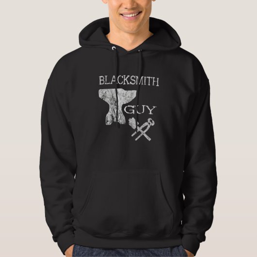 Blacksmith Guy Horses Hoof Blacksmith Boys Forges Hoodie (Voorkant)