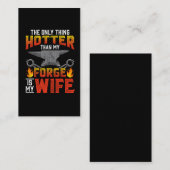 Blacksmith Husband Funny Gift for Fathers Day Visitekaartje (Voorkant / Achterkant)