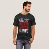 Blacksmith Husband Gift Wife Anvil Forge Mannen Lo T-shirt (Voorkant volledig)
