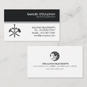 Blacksmith IJzerwerk Metaal Visitekaartje (Voorkant / Achterkant)
