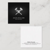 Blacksmith Iron Works Metaal Vierkante Visitekaartje (Voorkant / Achterkant)