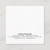 Blacksmith Iron Works Metaal Vierkante Visitekaartje (Achterkant)