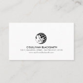 Blacksmith Iron Works Metaal Visitekaartje (Achterkant)
