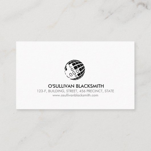 Blacksmith Iron Works Metaal Visitekaartje (Achterkant)