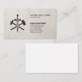 Blacksmith Iron Works Metaal Visitekaartje (Voorkant / Achterkant)