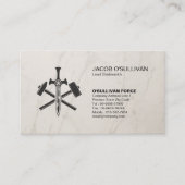 Blacksmith Iron Works Metaal Visitekaartje (Voorkant)