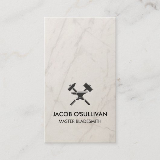 Blacksmith Iron Works Metal  Visitekaartje (Voorkant)