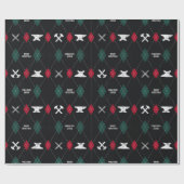 Blacksmith kerstpapier cadeaupapier (Vlak)
