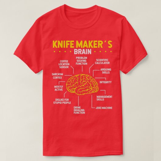 Blacksmith Knife Maker Bladesmith Knife T T-shirt (Design voorkant)