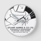 Blacksmith & Metalarbeider Ronde Klok (Voorkant)