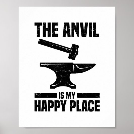 Blacksmith Metalsmith Smeing Blacksmithing Forge Poster (Voorkant)