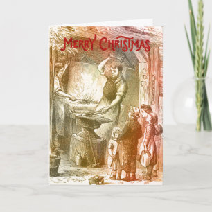 Blacksmith of Farrier Christmas Kaart
