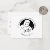 Blacksmith of Metalarbeider Hartelijk dank Notitiekaartje (Voorkant / Achterkant in situ)