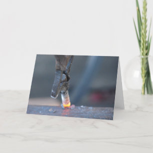 Blacksmith op het werk kaart