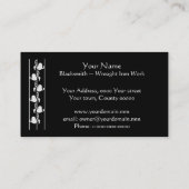 Blacksmith op het werk met vervalsing visitekaartje (Achterkant)