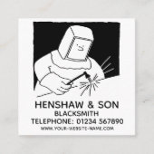 Blacksmith Promotional Square Visitekaartje (Voorkant)