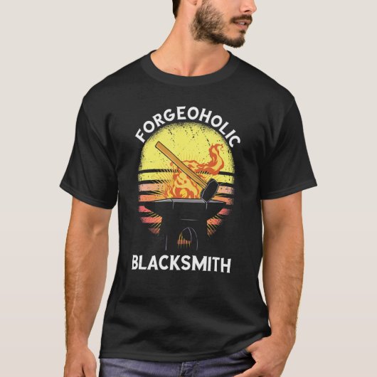 Blacksmith Retro Forge Tools voor metaalbewerker A T-shirt (Voorkant)