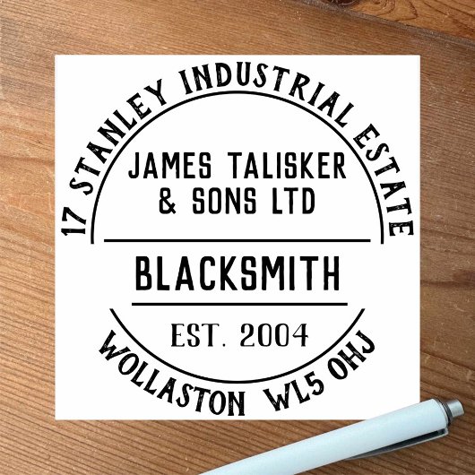Blacksmith Rubber Stamp Rubberstempel